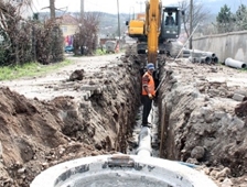 Kuzuluk Kanalizasyon Hattının 21 Kilometresi Tamam