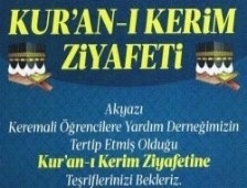 Kur'an-ı Kerim Ziyafetine Davet