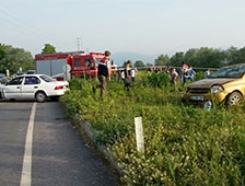 Erdoğdu Kavşağında Trafik Kazası