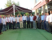 Karapürçekli Muhtarlardan Kaymakam İzci'ye Veda Yemeği