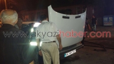 Alev Alan Araç Kısa Sürede Söndürüldü