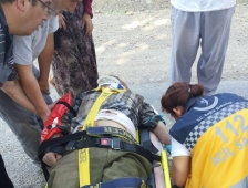 Keremali'de Traktör Kazası