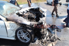 Akyazı Otoban Girişinde Kaza 5 Yaralı