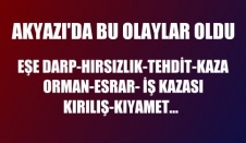 Akyazı'da Bu Olaylar Oldu 