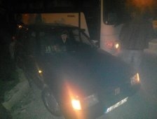 Küçücek Kavşağında Maddi Hasarlı Trafik Kazası