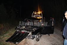 Otomobil Takla Atarak Su Kanalına Uçtu