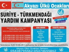 Akyazı’da Türkmenler İçin Yardım Kampanyası