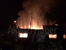 Atölyede Yangın Çıktı