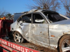 ŞARAMPOLE UÇTU 1 YARALI