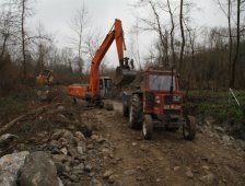 Bıçkıdere - Küçücek Bağlantı Yolunda Güçlendirme