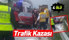 D-100’de Feci Kaza: 4 Ölü, 1 Yaralı