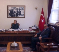 Yaşar Yazıcı Aliye Kavaf'ı Makmında Ziyaret Etti