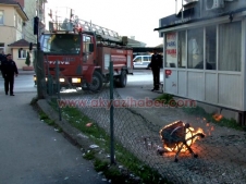 Yangına İlk müdahaleyi Polis Yaptı