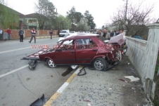 Vakıfta trafik kazası 