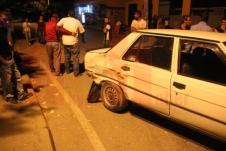 Jandarma Sapağında Maddi Hasarlı Kaza