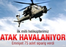 Milli helikopterimiz havalanıyor.