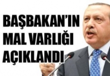 Başbakan Erdoğan'ın Mal Varlığı Açıklandı