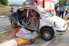 Batakköy Kavşağında Kaza 3 Yaralı