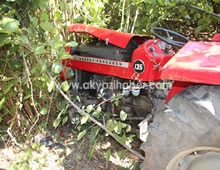 Akyazı Alaağaç köyünde meydana gelen kazada bir kişi yaralandı.