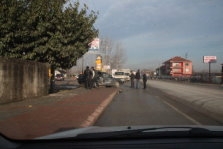 Sanayi Sitesi Girişinde Trafik Kazası