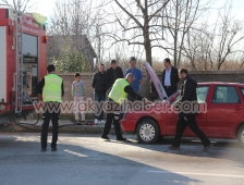 Lpgli araçta çıkan yangın korkuttu.