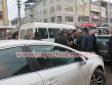 Belediye Önünde Maddi Hasarlı Kaza