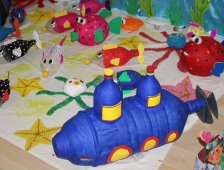 Gülistan çocuk yuvası sergisi törenle açıldı