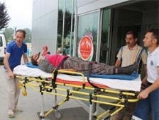 Marul Toplamaya Giderken Kaza Geçirdiler