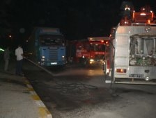 Kuzulukta Tır Yangını İhbarı Telaşa Neden Oldu