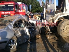 Küçücek Kavşağında Kaza