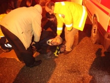 Buzlanan Yolda Bisikletiyle Kayan Yaşlı Adam Yaralandı