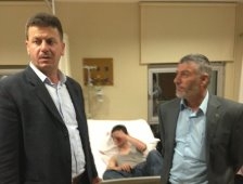 Pat Pat  Kazasın da Yaralananları Başkan Ziyaret Etti.