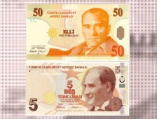 5 liralık banknotların rengi değişti