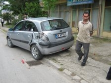 Ada Caddesinde Trafik Kazası