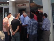 Ziraat Bankası ATM’si vatandaşı çileden çıkardı.