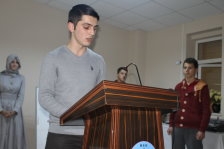 Öğrenci Meclis başkanı Oğuzhan Dertli seçildi.