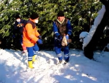 Tavuğu Yakaladı Sonrasında Kar'da Kayarak Takla Attı