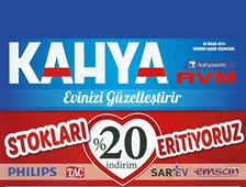 Kahya AVM'de %20 - %30 İndirim fırsatı