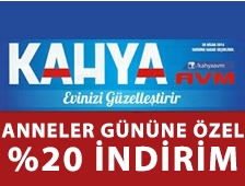 KAHYA AVM’den anneler gününe özel hafta boyunca %20 indirim