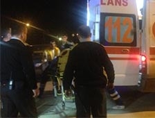 Otomobil Kanala Uçtu