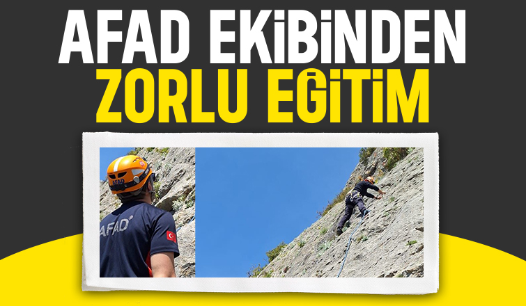 AFAD DAK ekibinden zorlu eğitim