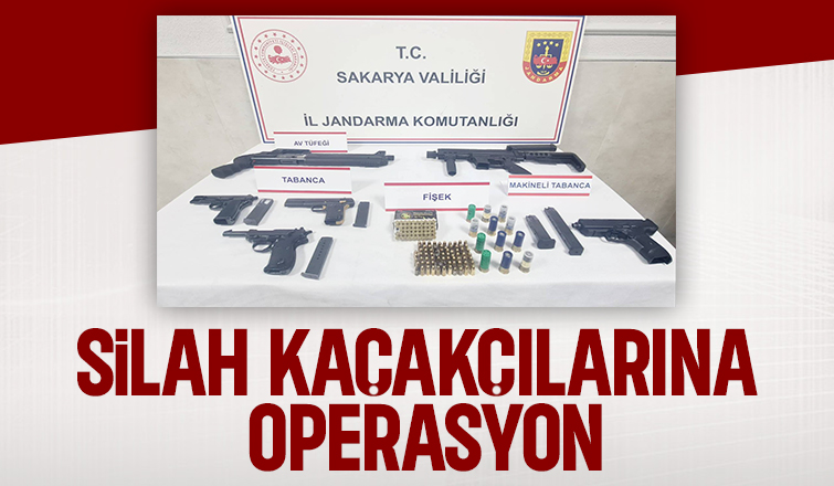 Ruhsatsız silahlarla yakalandılar