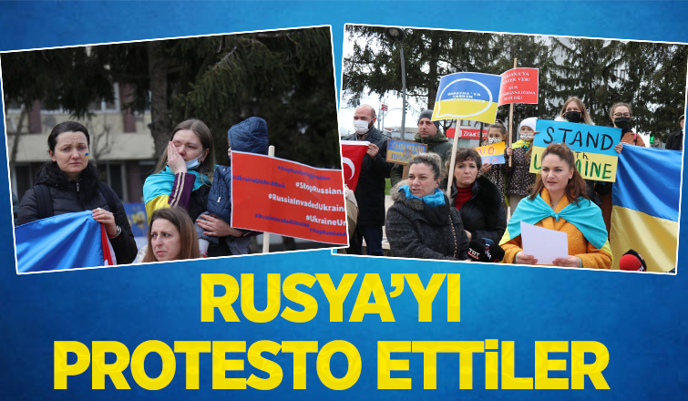 Rusya'yı protesto ettiler