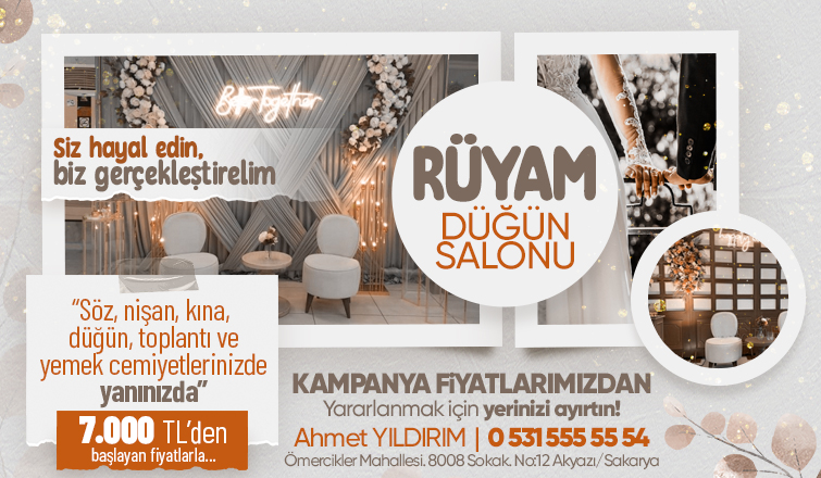 Rüyam Düğün Salonunda 2024 sezonuna özel kampanya!