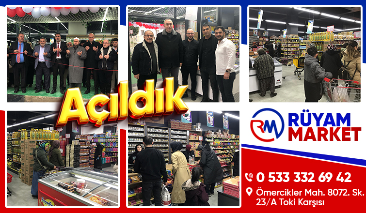 Rüyam Market Akyazı da İkinci Şubesini Açtı 