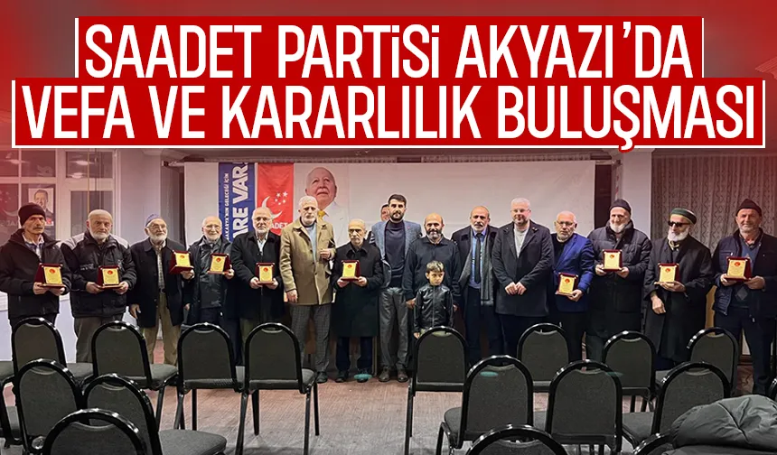 Saadet Partisi Akyazı ilçe divan toplantısı yapıldı