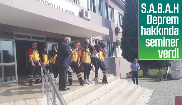 SABAH Deprem hakkında seminer verdi