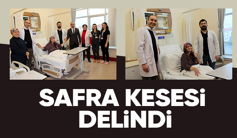 Safra kesesi delinen hasta şifa buldu