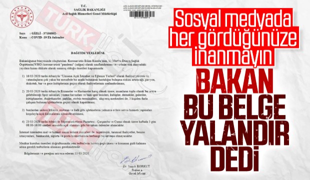 Sağlık Bakanı Kocadan sahte belge açıklaması