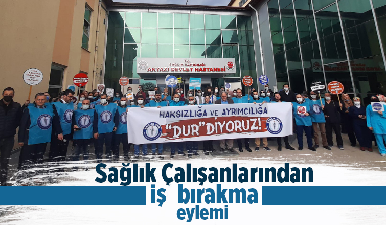Sağlık çalışanlarından iş bırakma eylemi